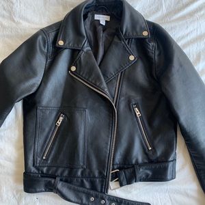 Topshop Leather Biker Jacket